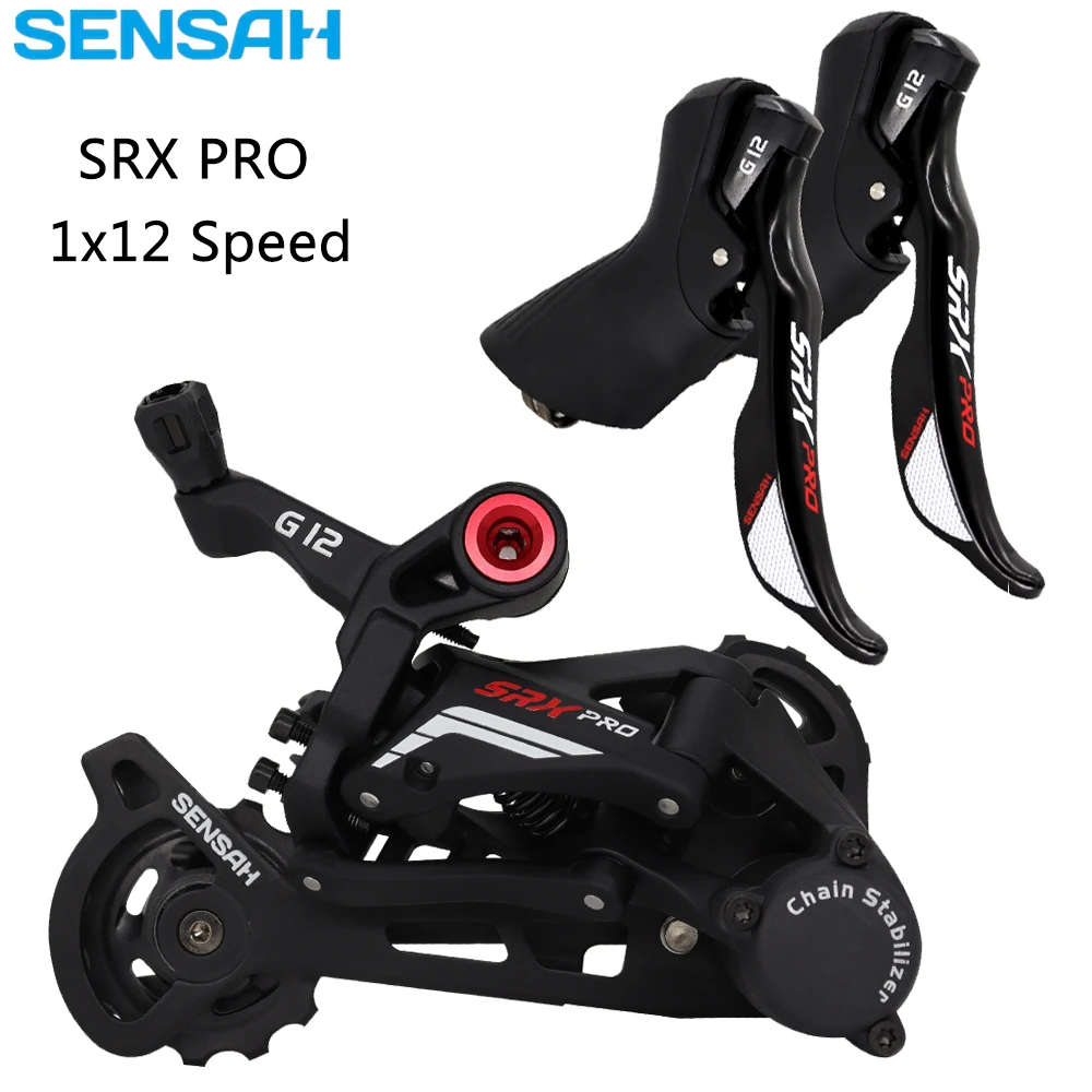 SENSAH SRX PRO G12 Groupset 1x12 Speed Road Bike R/L Shifter Задний переключатель для кассетного гравийного