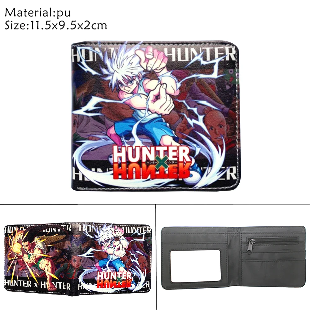 Кошелек из искусственной кожи для аниме Hunter X Gon Freecss складной кошелек двойного