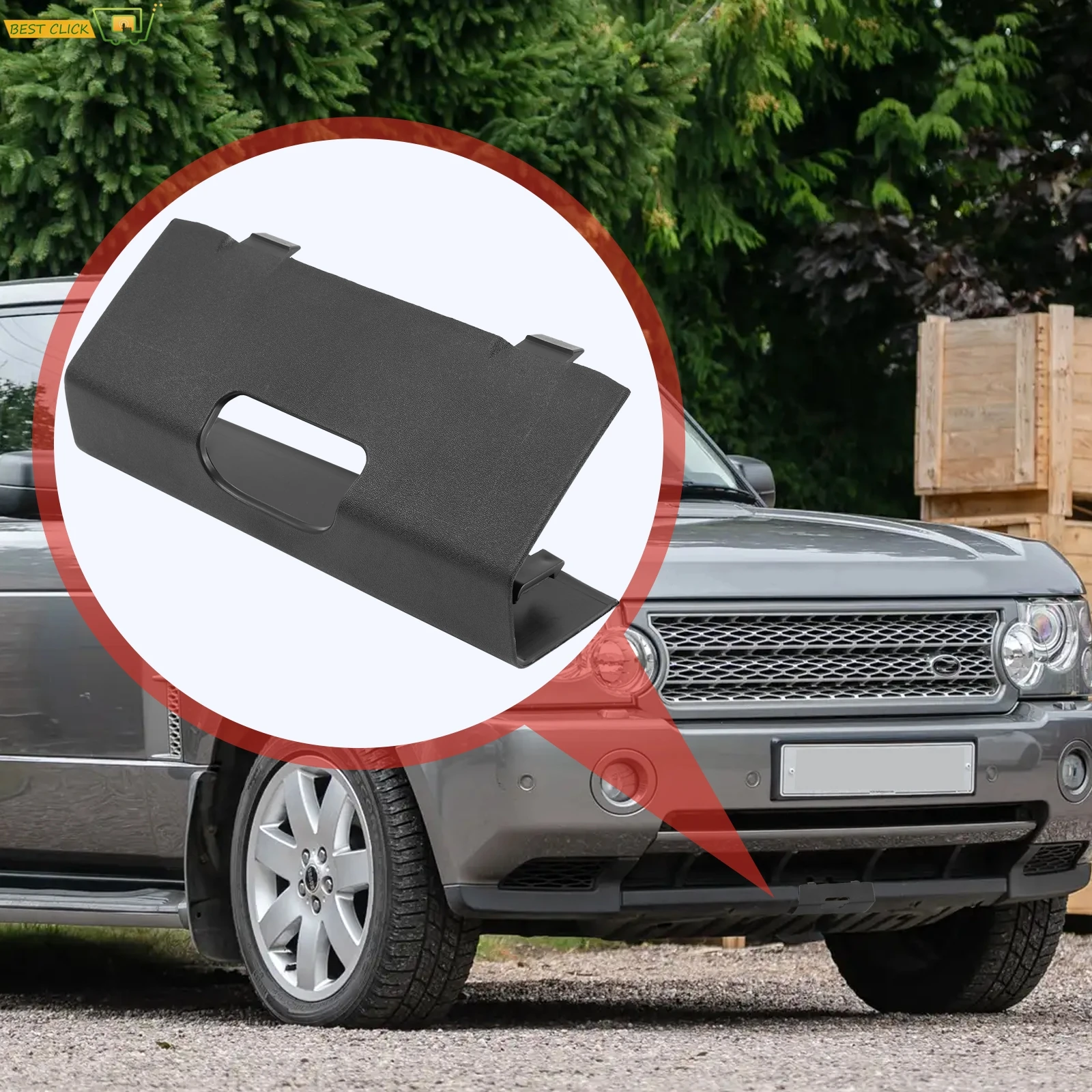 

Передний бампер, крышка крюка для прицепа для Range Rover L322 Facelift 2005-2009, пылезащитный DPC500280PUY, автомобильные аксессуары, пластик