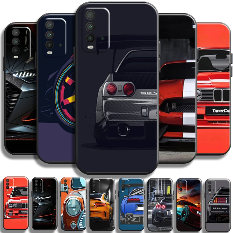 

Luxury Sports Cars Speed Phone Case For Xiaomi Poco M3 PRO 5G For POCO X3 Pro NFC X3 F3 GT Case Funda Carcasa Black Back