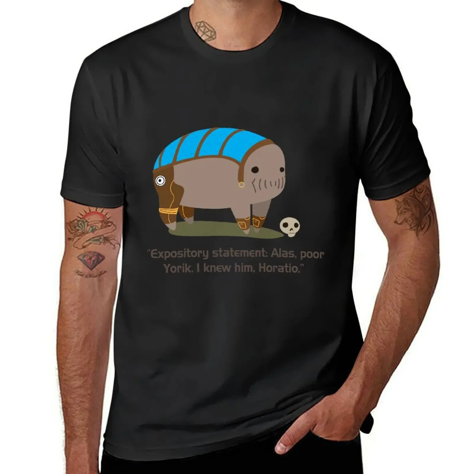 Мужская Винтажная Футболка Elcor футболка Гамлет милая одежда большие размеры