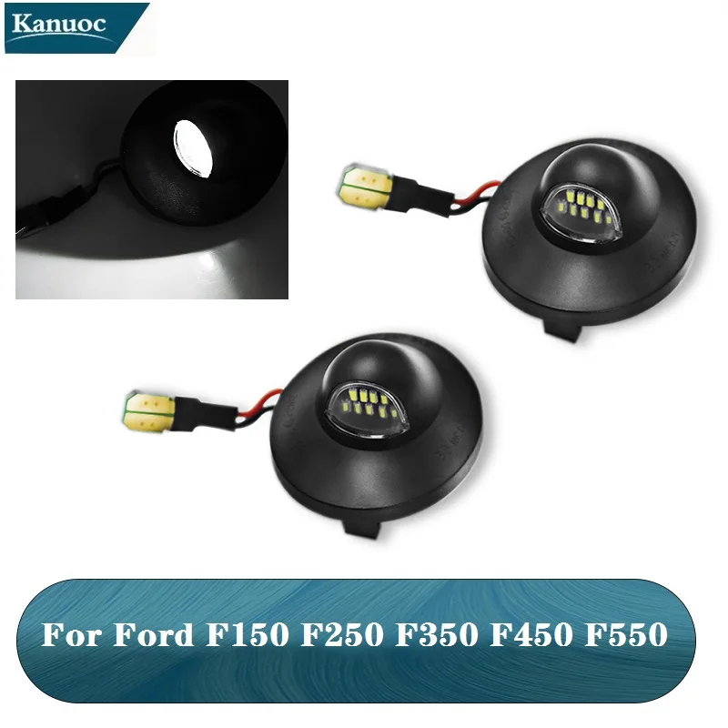 

2Pcs/set LED License Plate Light Lamp Error Free Canbus For Ford F150 F250 F350 F450 F550 Super Duty Ranger Expedition Explorer