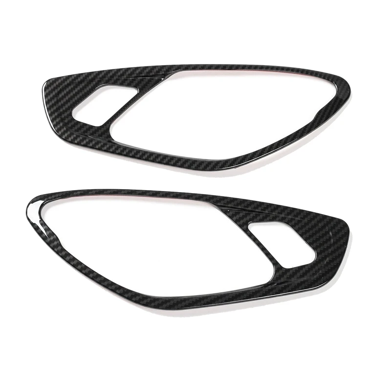 

Carbon Fiber Inner Inside Door Handle Frame Cover Trim For Chevrolet Camaro 2017+ Decoration Accessories