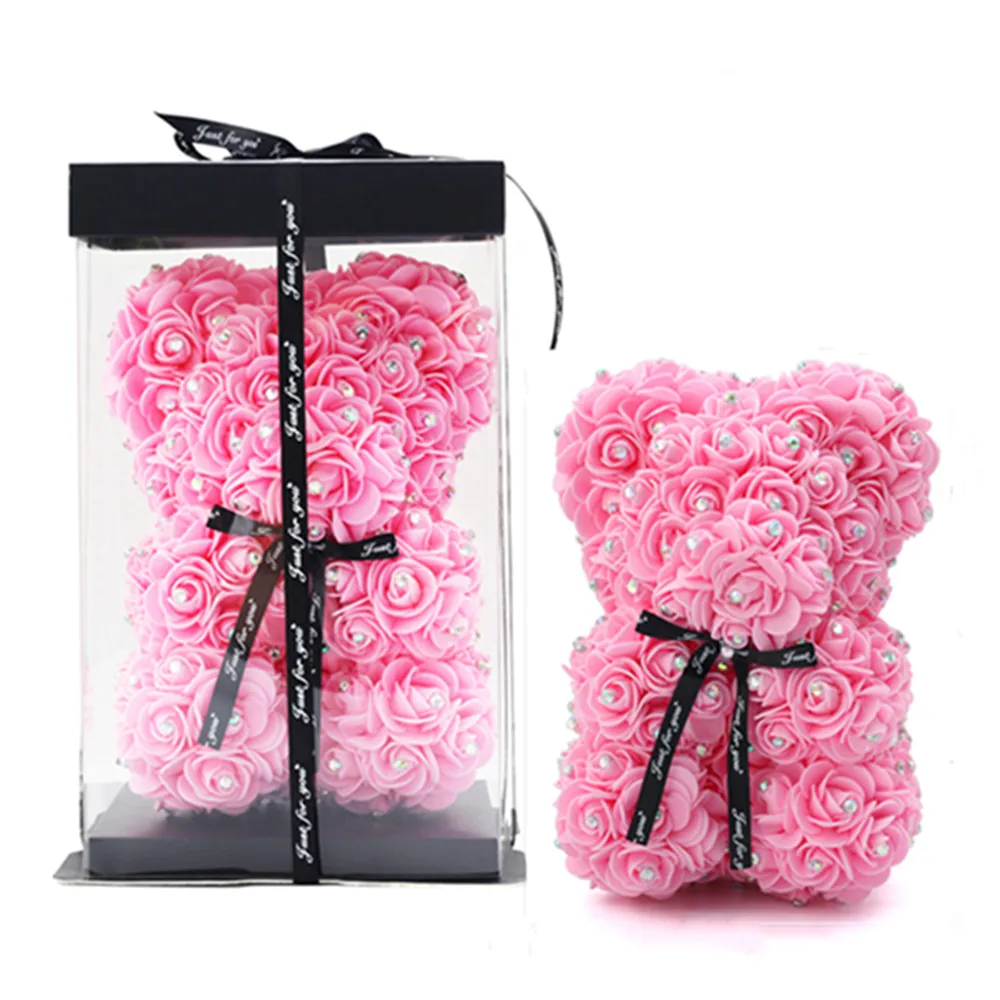 

Искусственные цветы, 25 см, роза, медведь, подруга, годовщина, Рождество, День Святого Валентина, подарок на день рождения, свадьбу, вечеринку