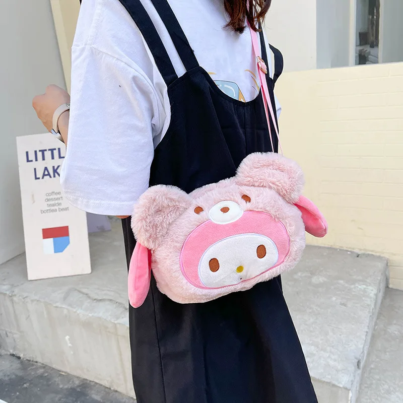 

Sanrio Cartoon Melody One-shoulder Messenger Bag Creative Summer New Plush Bag Bunny Toy Bag Bags for Women 2022
