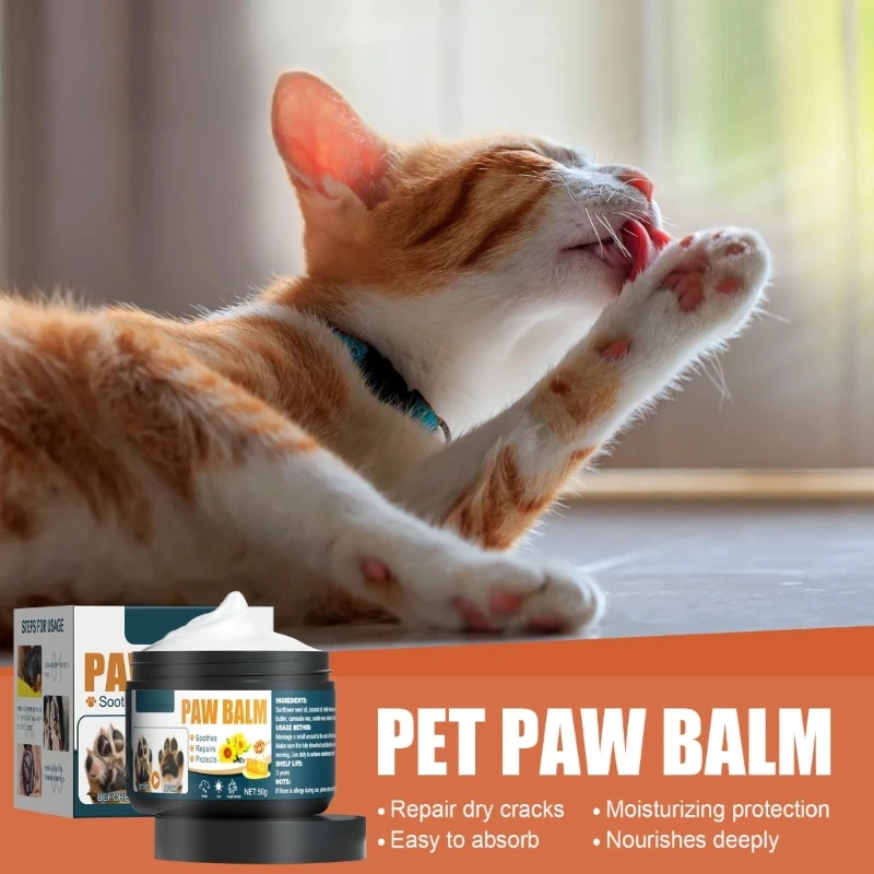 

Natural Dog Paw Balm Dog Paw Protections for Hot Pavement Dog Paw Wax for Dry Paws & Nose Moisturizer for Cracked Paw