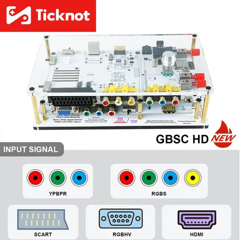 TICKNOT Аналоговый видеоконвертер GBSC для игровых консолей