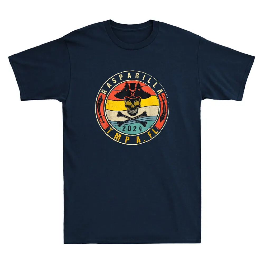 Gasparilla 2024 фестиваль корабль черепа ECU Ретро Мужская футболка