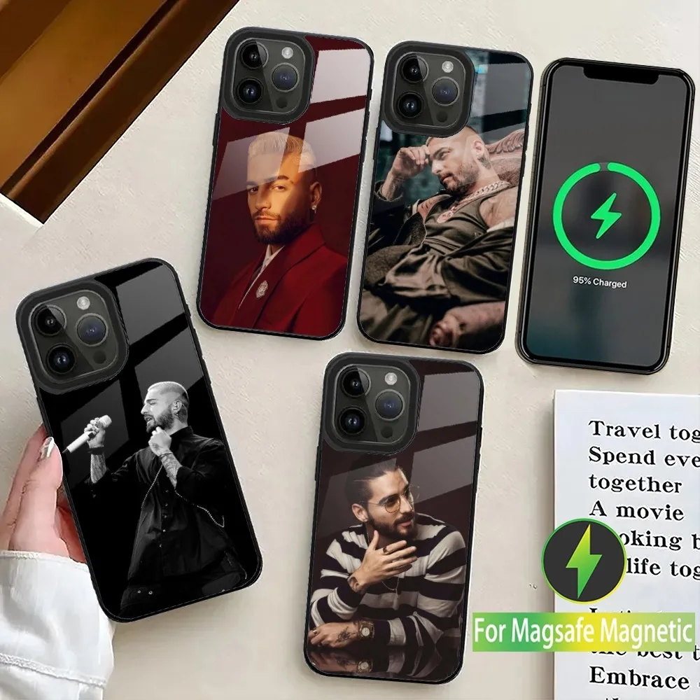 Чехол для телефона Singer M-Maluma iPhone 16 15 14 13 12 11 Plus Pro Max Mini Magsafe с магнитной беспроводной