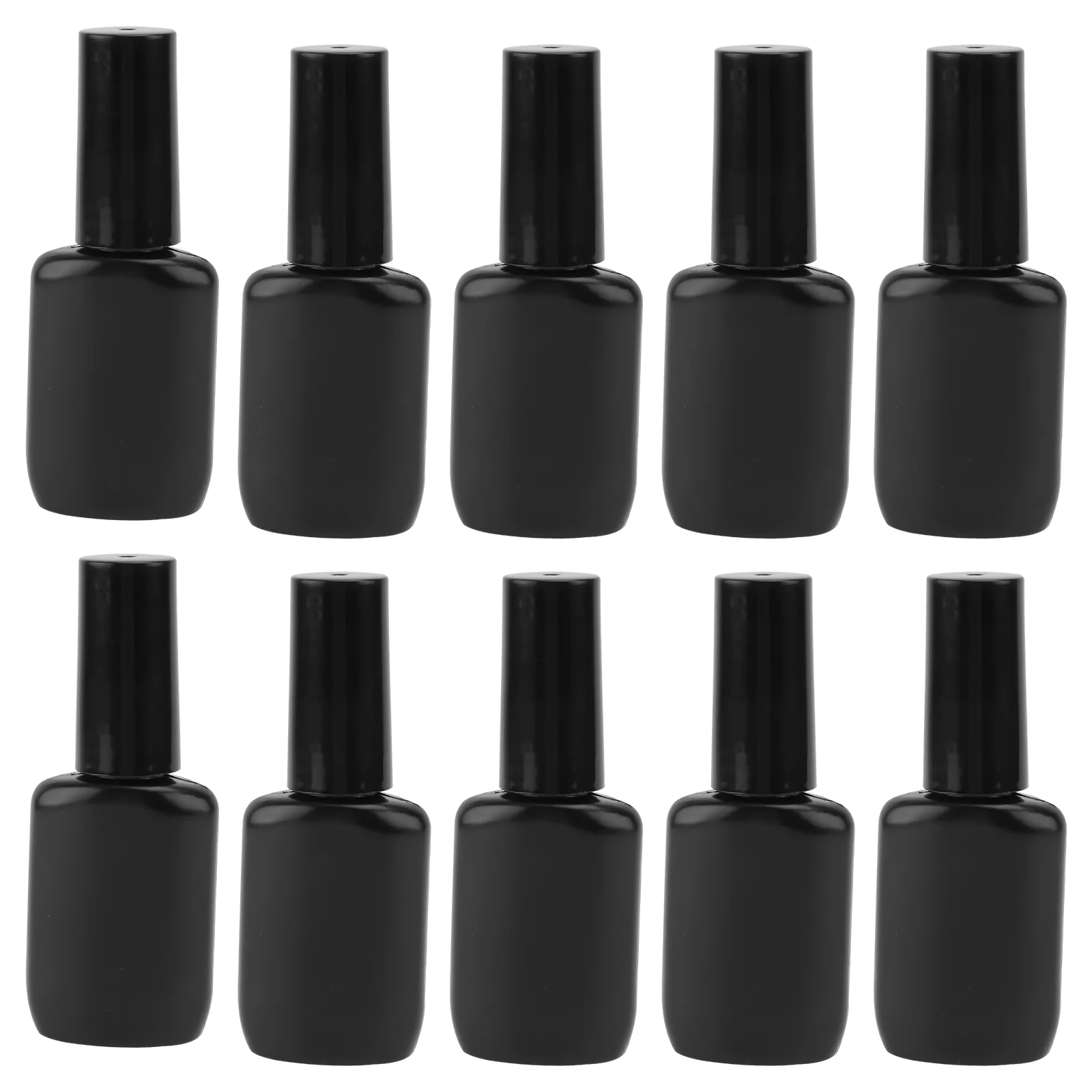 

10Pcs Plastic Nail Polish Bottle with Brush Nail Polish Bottles Refillable Nail Polish Container Empty Nail Bottles