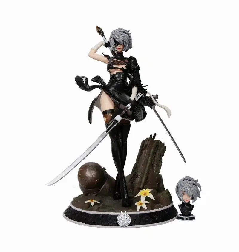 

33CM Anime Figure NieR Automata HUNTER 2b YoRHa No.2 Type B Action Figure YoRHa Figurine Adult Collection Model Doll