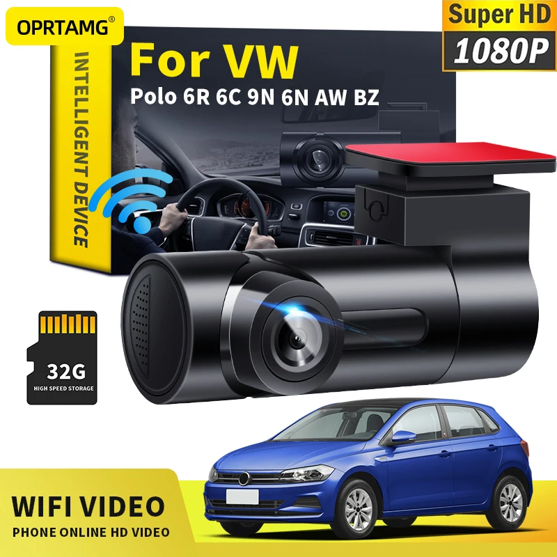 

Автомобильный видеорегистратор OPRTAMG MSC 1080P HD камера WiFi видеорегистратор для Volkswagen Polo 6R 6C 9N 6N AW BZ 1994 1995-2020 2021 2022