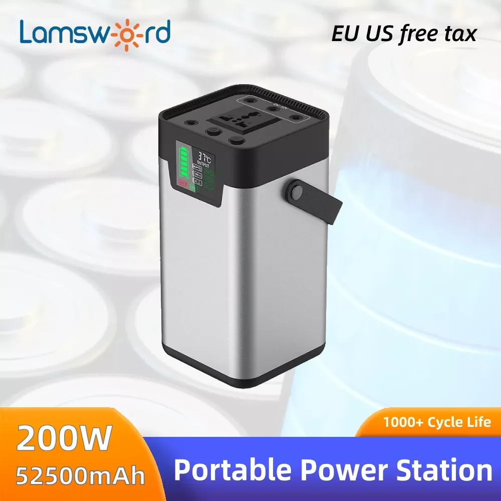 

NEW2023 Hot Selling 200W Portable Power Station Lithium Ion Generator power energy supplier for outdoor camping emergency