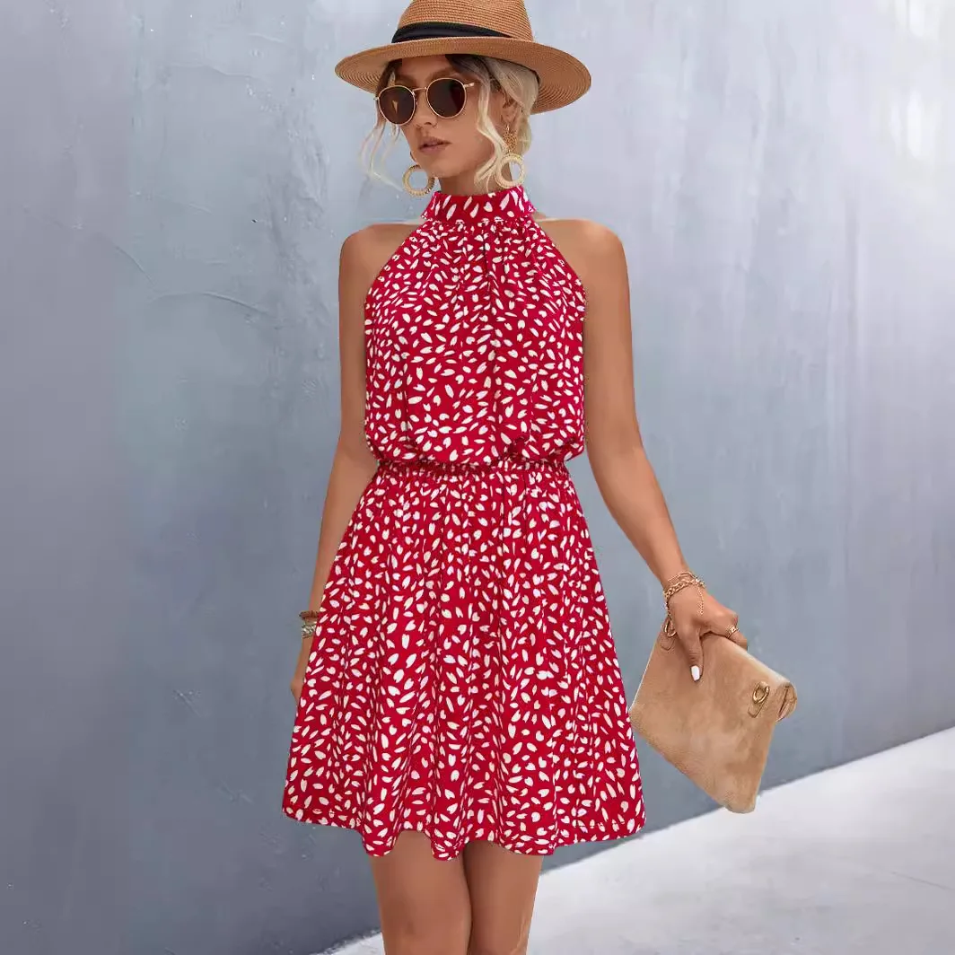 Новинка весна-лето 2024 женская мода элегантность для отдыха сексуальное платье с