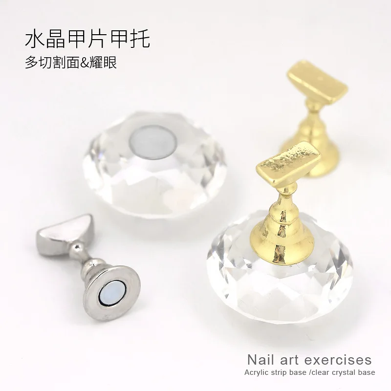 

Магнитный держатель для ногтей, 5 шт., демонстрационная стойка для практики, прозрачная акриловая демонстрационная полка, декоративные аксессуары для лака для ногтей, инструмент для дизайна ногтей