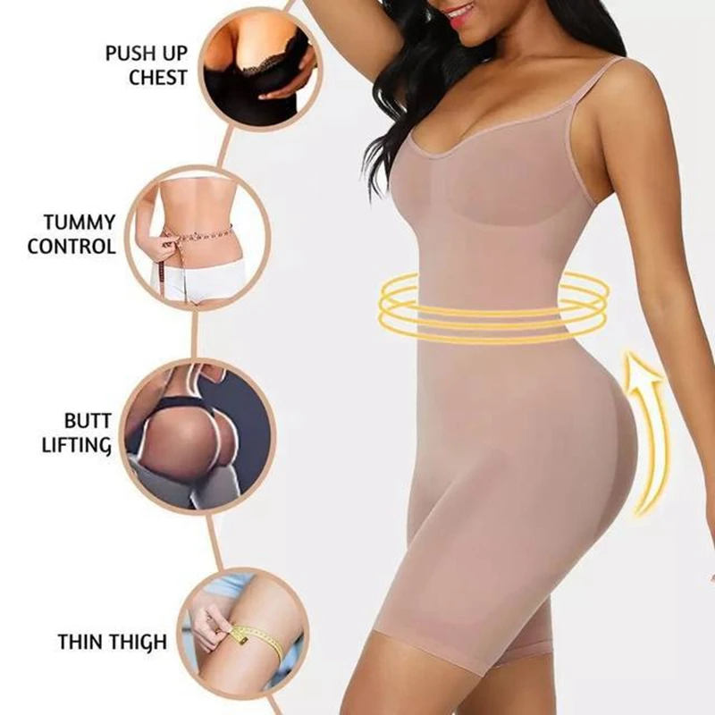 Seamless Women Shaper Bodysuit Slimming Waist Trainer Butt Lifter Push Up Corset Slim Shapewear Catsuit Body Shaper Underwear