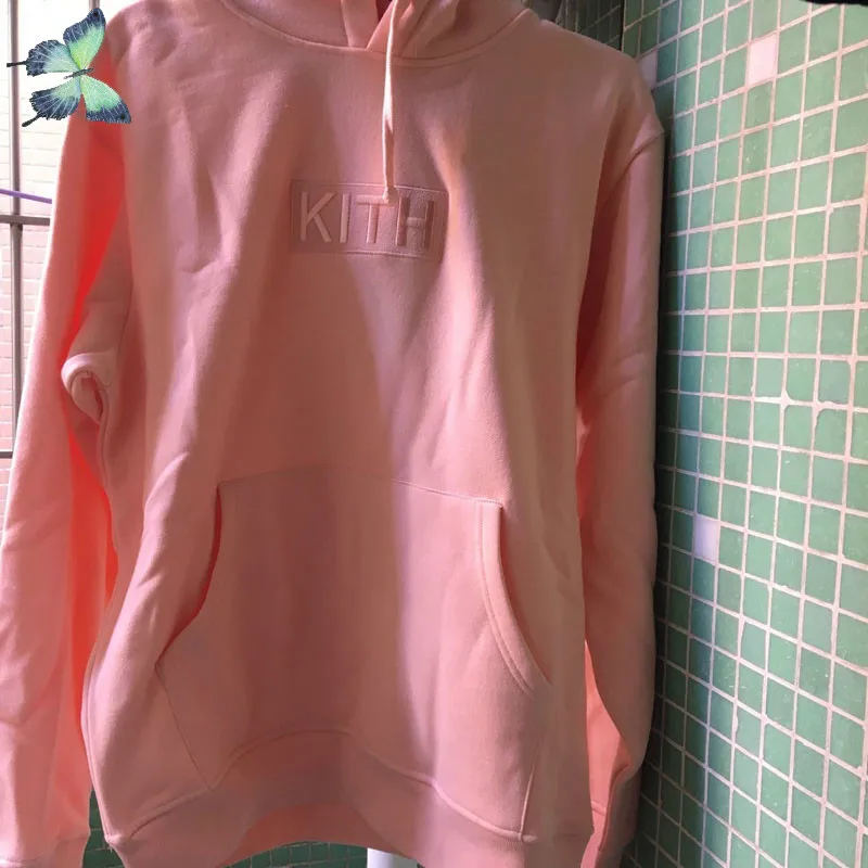 

Top Quality Kith Hoodies Sweatshirts Men Women Fleece Embroidery Logo Pullover Kith Hooded Hoody