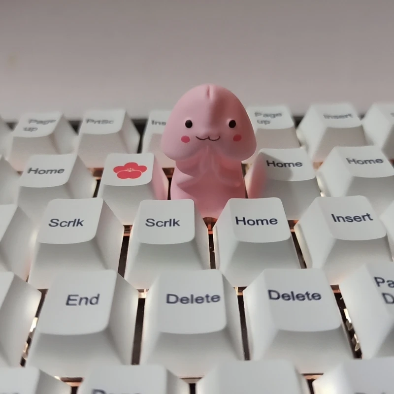 

Механическая игровая клавиатура ручной работы для креативной настройки клавиш Мультяшные трехмерные для клавиш