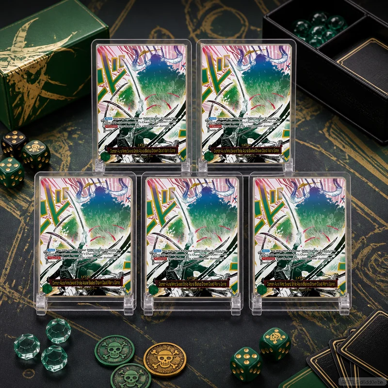 Фото Коллекционная карта Demon Aura Nine Sword Style Asura Blades Drawn Dead Man's Game OP12-037 en DIY One Piece OPCG, сделанная своими руками, одиночная №2