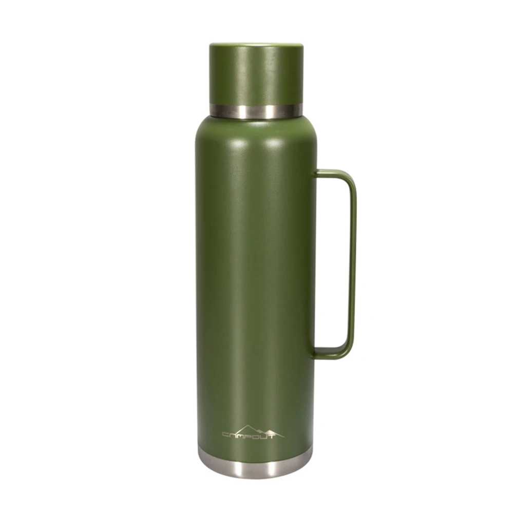 

Double-layer Cup Outdoor Bottle 304 Stainless Steel Black/Army Green Portable Water Bottles For Camping Hiking