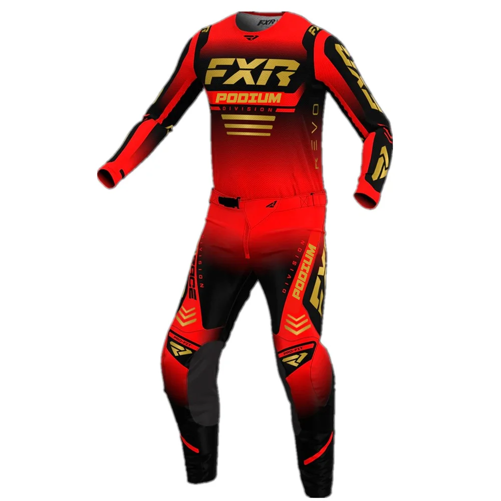 

Мотокостюм FXR Cross-Race 2025 Унисекс, Куртка И Брюки Для Внедорожного Трицикла, Эндуро, Мотоэкипировка