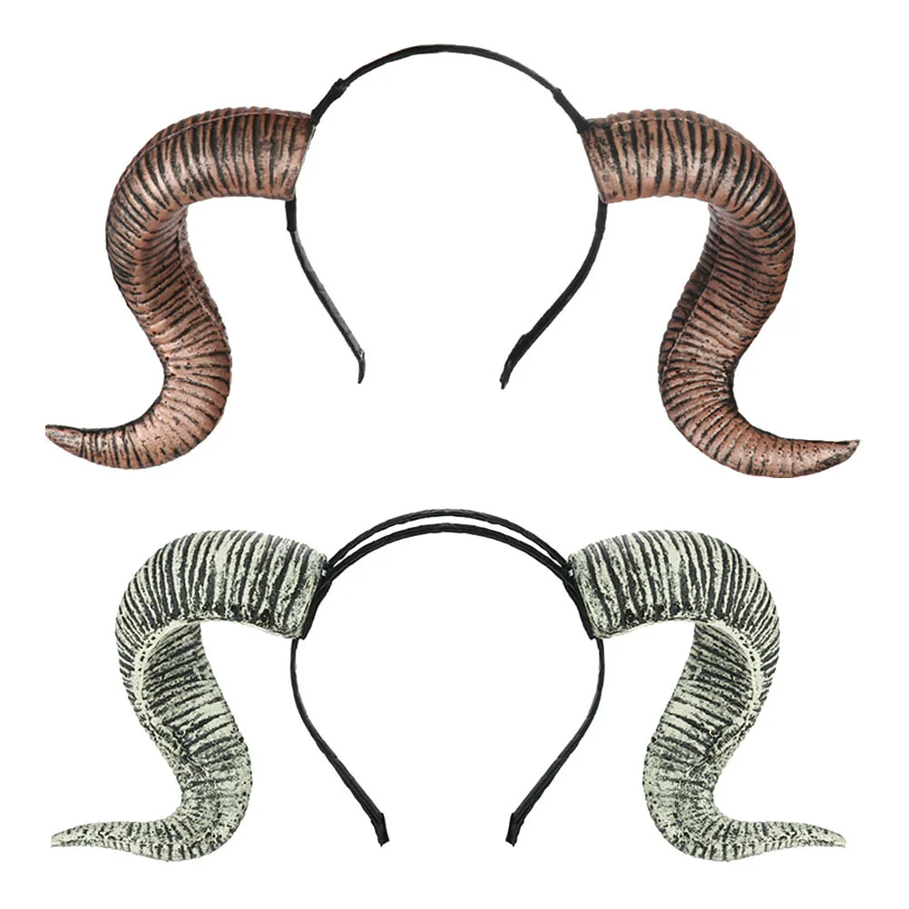 

Hornsheadband Horn Cosplay Hair Headbands Ram Sheephoop Bandheaddress Headpiecepartyprops Head Funny Kids Accessories Photo Goth