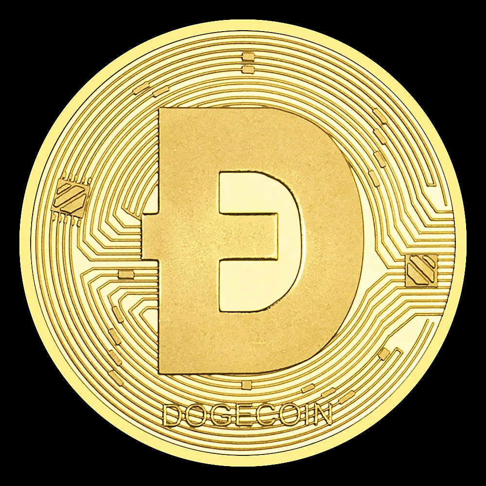Фото Коллекционная позолоченная сувенирная криптовалюта Dogecoin, монета физической криптовалюты, памятная монета без валюты №4