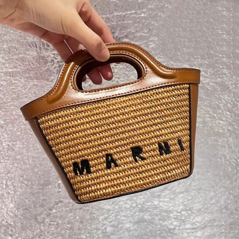 

Luxury Classic Woven Vegetable Basket, Handbag, Straw Bag, Shoulder Bag, Leather Woven Beach Straw Woven Tote Bag