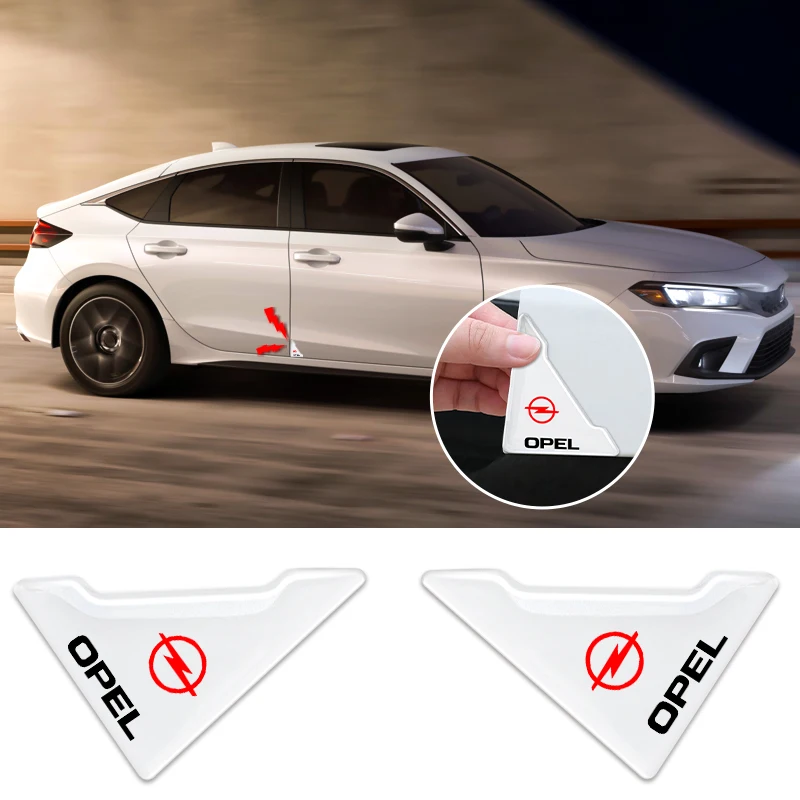 

Прозрачная наклейка на заднюю панель, защита от царапин, для Opel, Vw, Honda, Toyota, Audi, AMG, Bmw, Benz, Kia, Nissan, 2 шт.