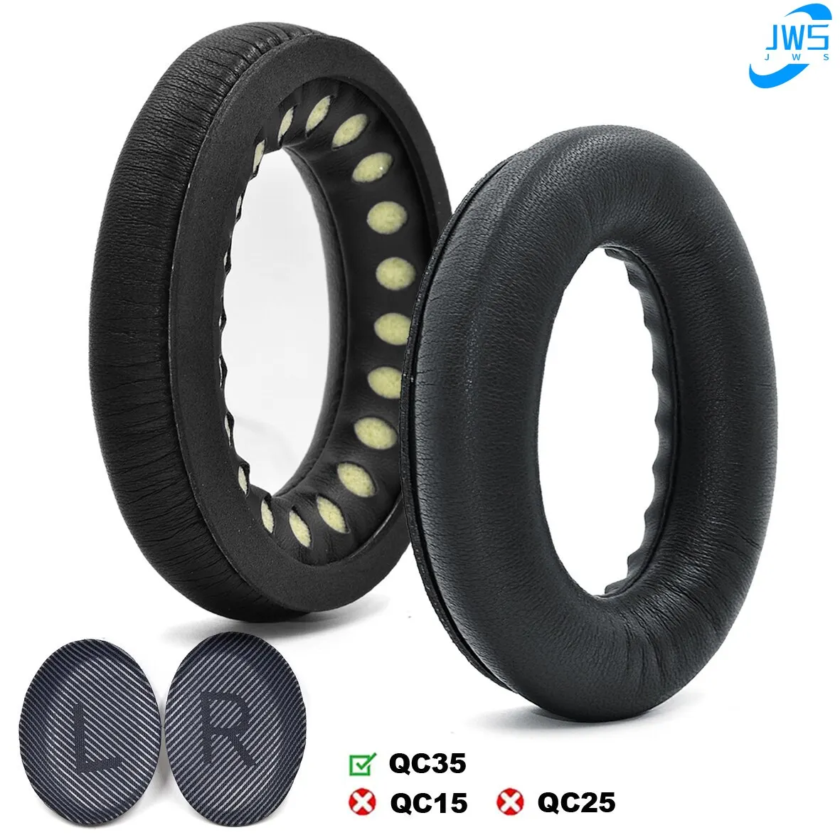 

For QuietComfort QC15 QC25 QC35 Headphones Replacement Real Cushion Ear Pads