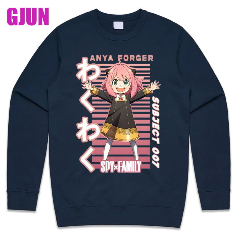 

SPY X FAMILY Hoodie Anya Forger Harajuku Kawaii Manga Spyxfamily Sweatshirt Hoody Casual Streetwear Anime Unisex Graphic Clothes