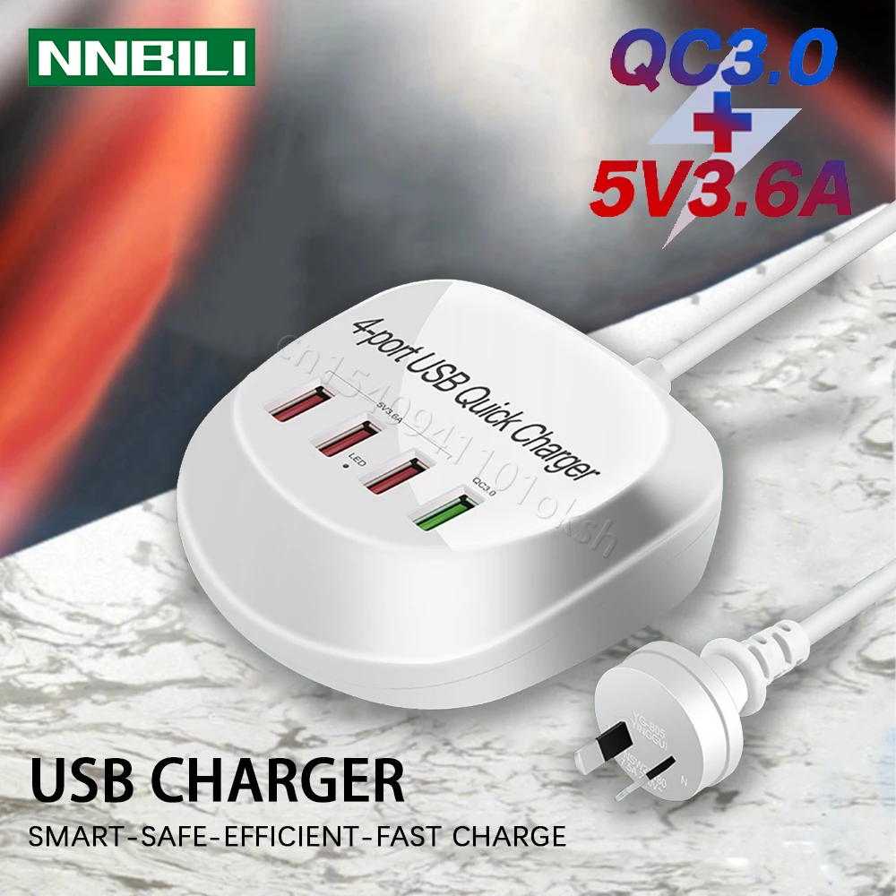 USB-концентратор для быстрой зарядки 40 Вт 3 0 |
