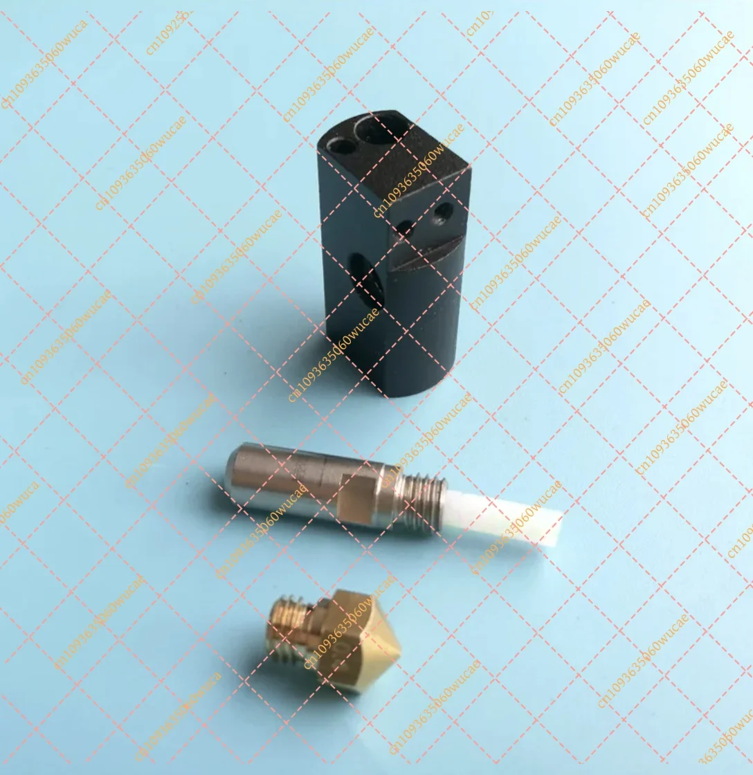Фото Комплект хотэнда с соплом 0,4 мм, детали для 3D-принтера, трубка из PTFE, нагревательный блок, экструдер в сборе, совместимый с D6 i3, аксессуары для FDM-принтеров №2