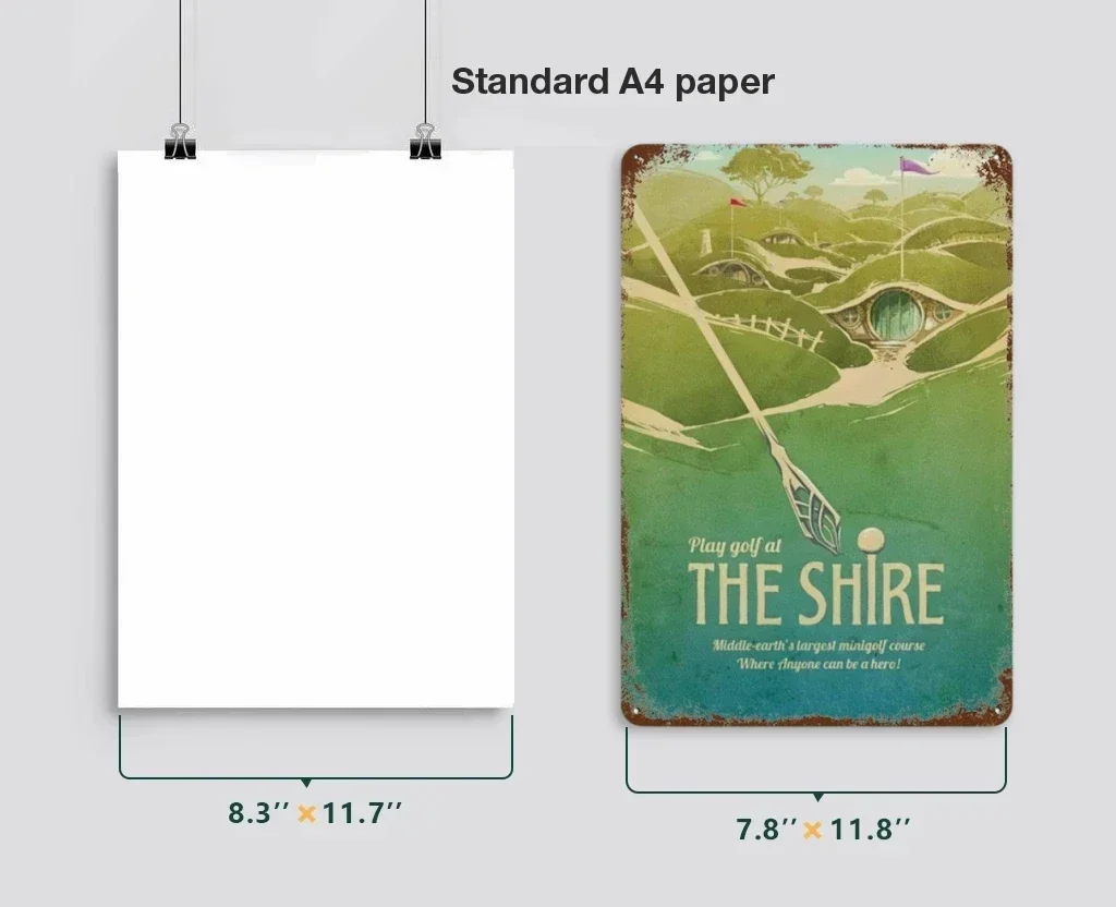Абстрактный Ретро Плакат Кольцо Путешествия Металлическая Оловянная Вывеска