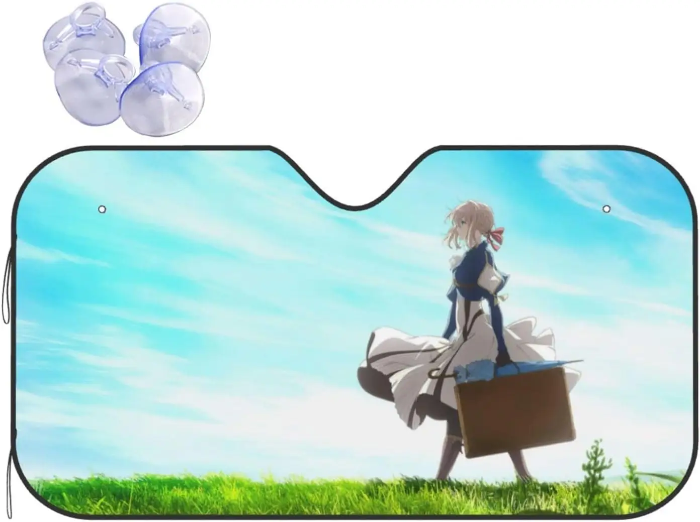 

Violet Evergarden Windshield Sunshade Manga Anime Printed Front Windshield Sunshade for Trucks and Most Cars Medium 2 Size