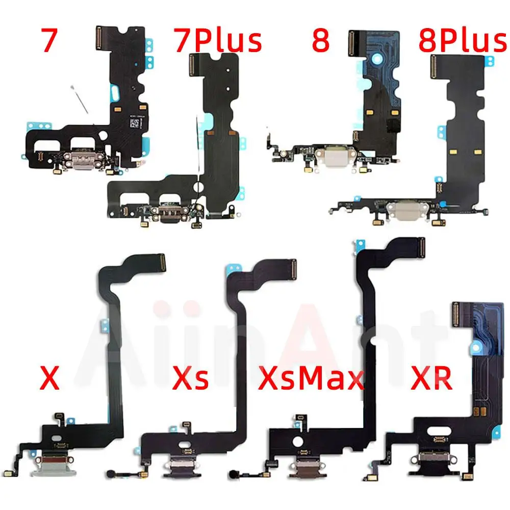 Оригинальная плата зарядки с USB-портом и разъемом для подключения для iPhone 7 8 Plus Xs Max X XR Phone Parts.