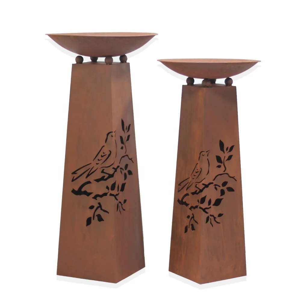 

Unique Metal Corner Plant Stand Decorative Garden Rusty Planter Pots With Stands For Plants