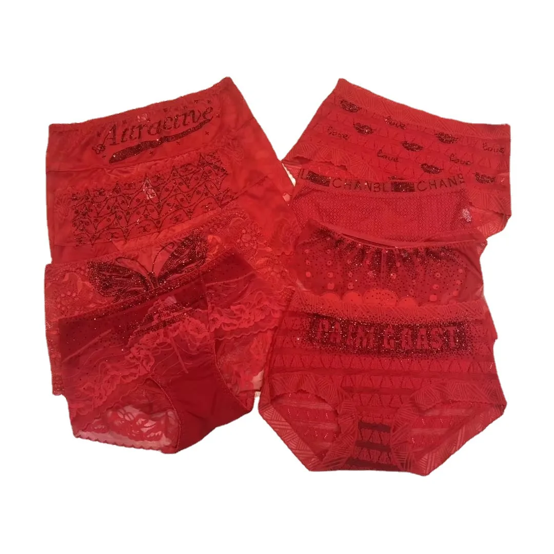 

Wedding bride's low waist underwear women's briefs sexy panties lingerie for women sexy lingerie