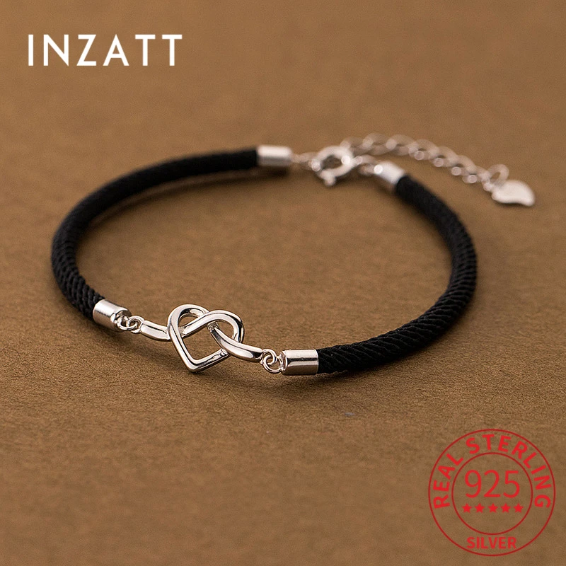 

INZATT, реальное серебро 925 пробы, сердце, красная фотосессия для женщин, классическое ювелирное изделие, минималистичные аксессуары