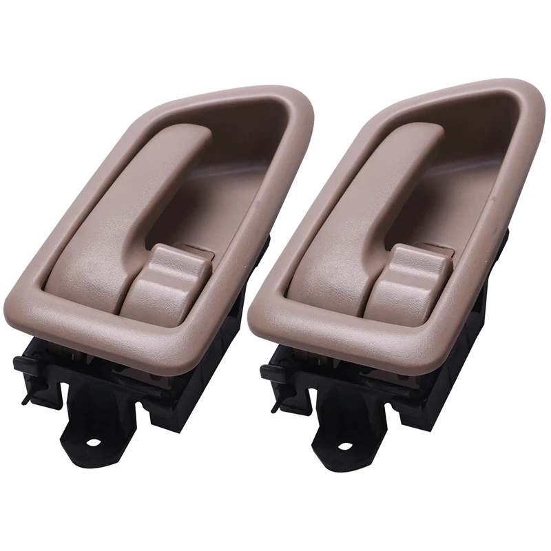 

2X Inside Door Handle Tan Left Right Fl Fr Rl Rr 69206-Aa010 69205-Aa010 For Toyota Camry 1997 1998 1999 2000 2001