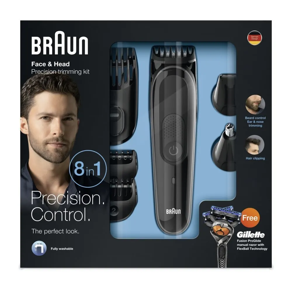 Набор для ухода Braun MGK 5060 триммер 8-в-1 точной укладки от головы до носка | Бытовая
