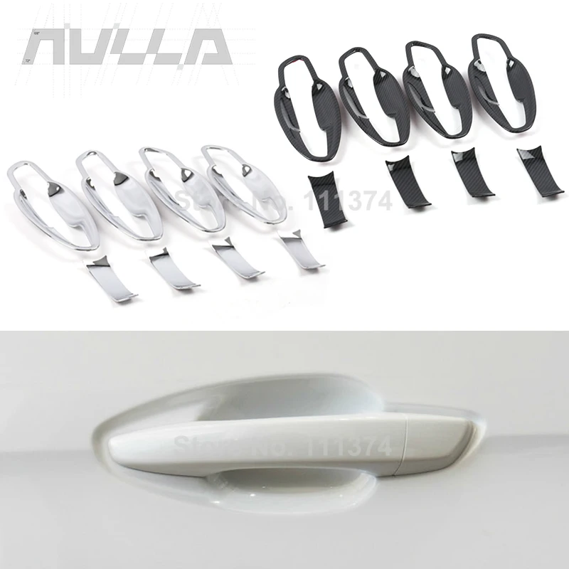 

Chrome for PEUGEOT 5008 2017 2018 2019 2020 Door Handle Bowl Cover Trim Protector Carbon Look Accessories