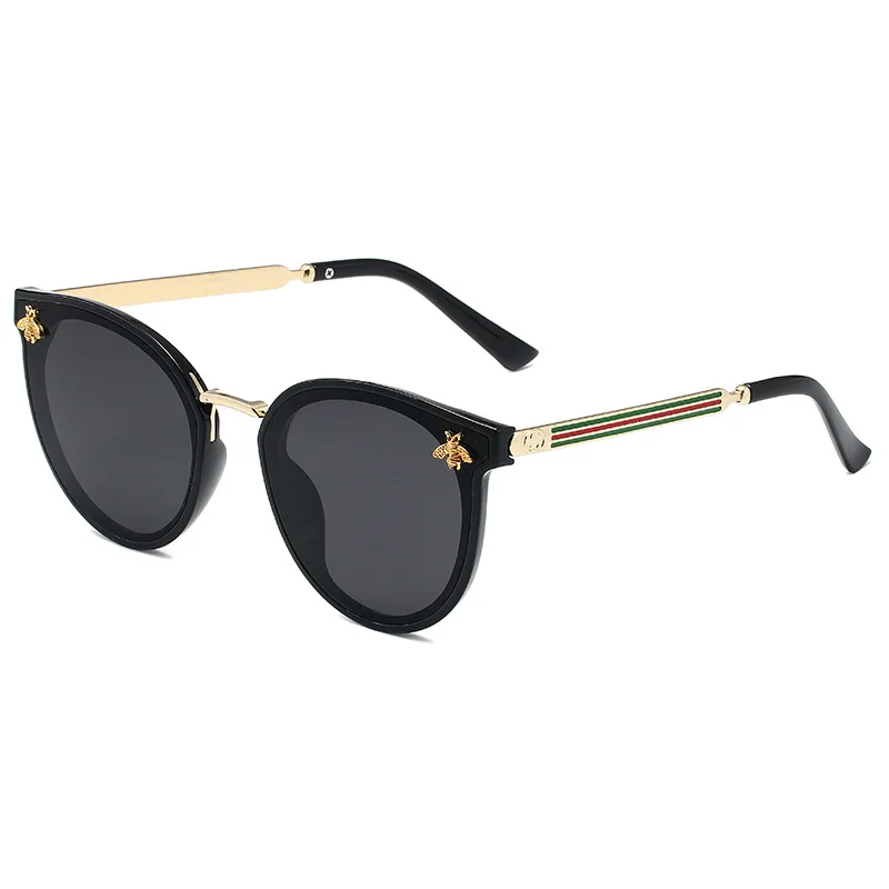 

Striped Bees Decorate Oversized Sunglasses Womens Fashion Luxury Shades Outdoor Travel Driving Hiking Mens Sunglasses Vintage