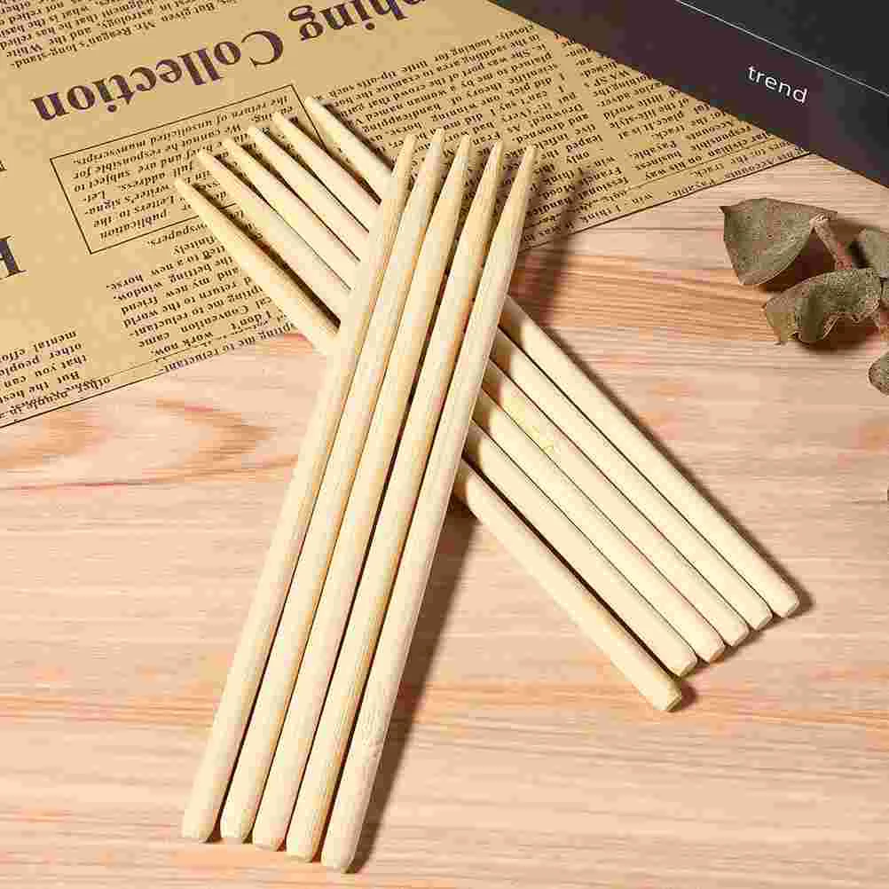 

100 Pcs Scraper Brush Brushes Kids Scratch Paper Draw Wood Stylus Sticks Pointy Wooden Tool Child