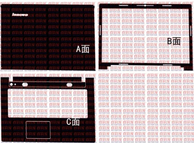 1xTop + 1xPalmrest 1xScreen Bezel Skin Sticker Cover Film For Lenovo Y70 Y70-70 Y70-80 Z710 ideapad 700-17 Legion Y720
