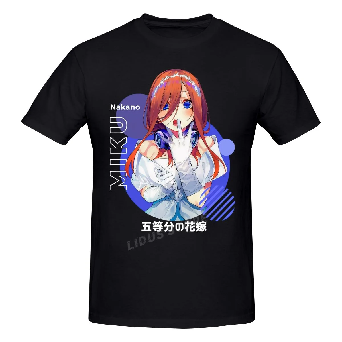 

Japan Anime The Quintessential Quintuplets Miku Nakano 5 Toubun No Hanayome T shirt Harajuku Clothing T-shirt Tshirt Tee Tops