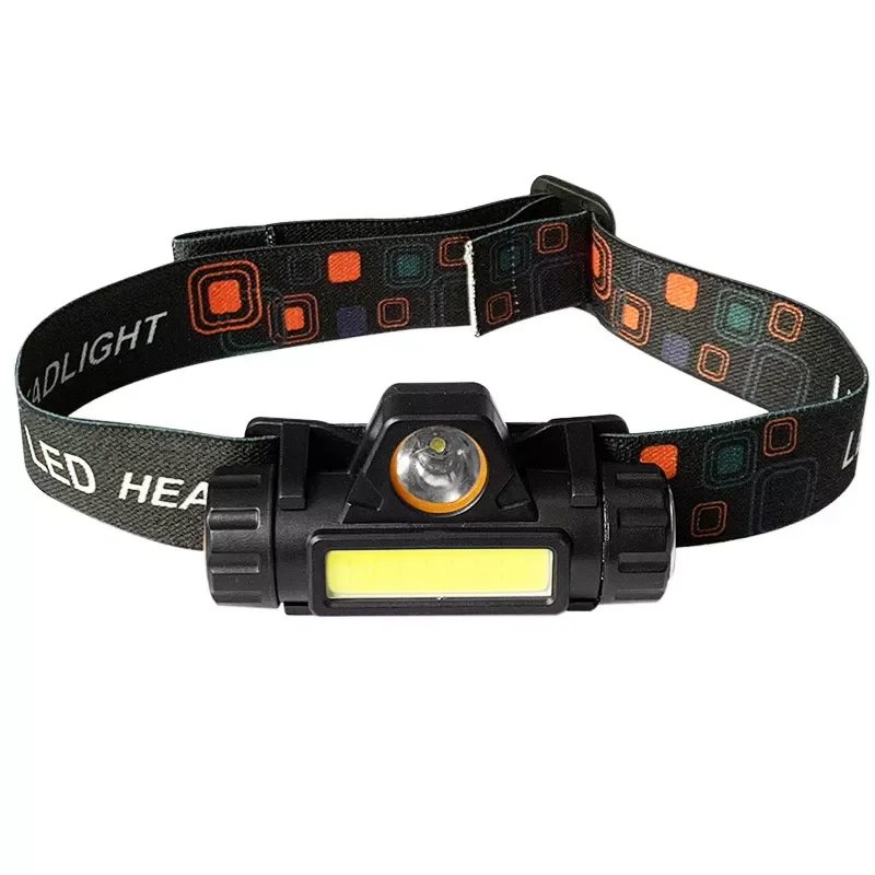 

Mini XPE+COB LED Headlamp Waterproof USB Charging Fishing Headlights Built-in Battery Outdoor Camping Headlight