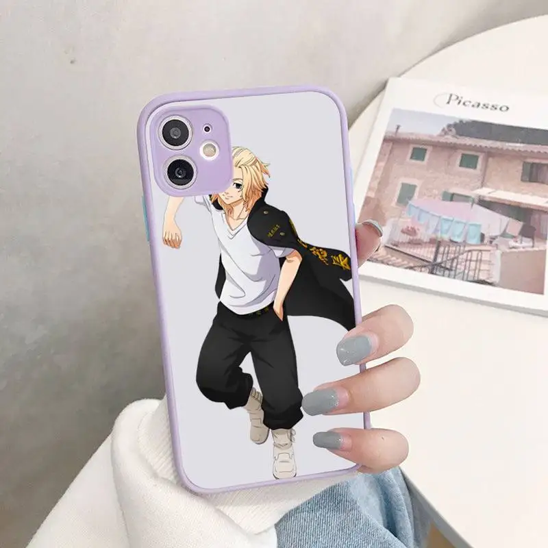 Tokyo Revengers anime Phone Case for iPhone 14 11 12 13 Mini Pro Max 8 7 Plus X XR XS MAX Translucent Matte Cover