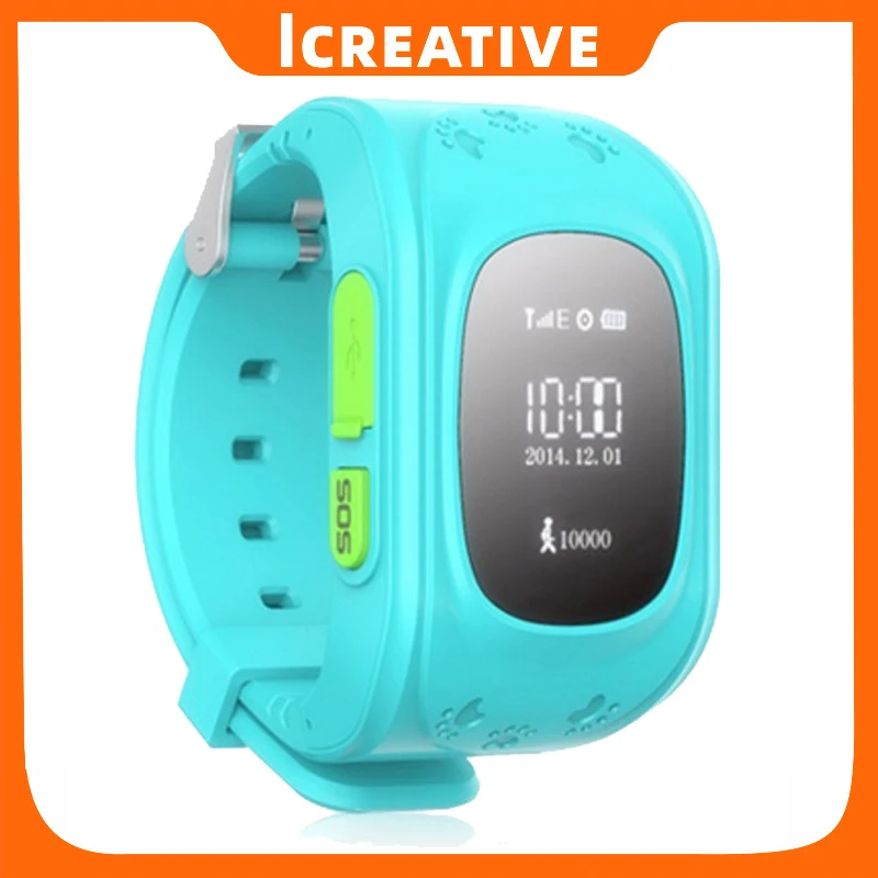 

Icreative GPS Smart Kid Safe Watch SOS Call Location Finder Locator Tracker for Child Anti Lost Remote Monitor Baby Wristwatch