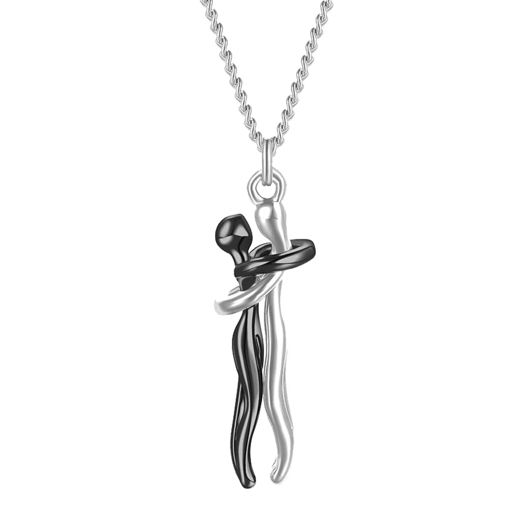 

1pc Stylish Couple's Necklace Figure Pendant Necklace Valentine's Day Gift
